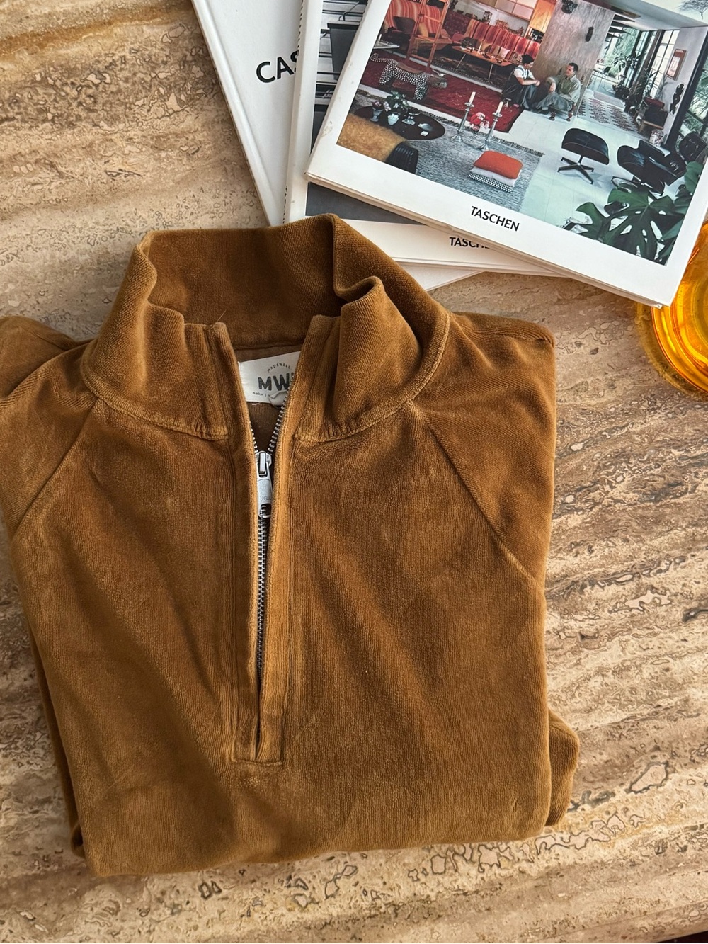 MWL Velour Half-Zip Sweatshirt